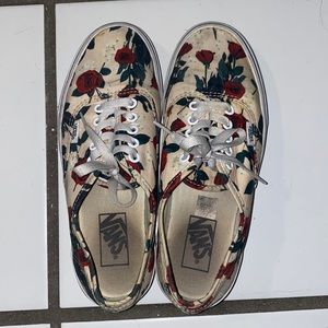 womens size 8 VANS rose color Cream (off white)